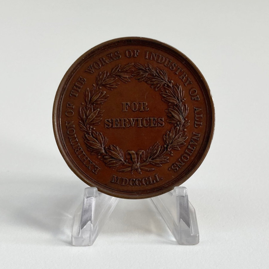 Great Exhibition Royal Commission Service Medal to Robert Stephenson Engineer