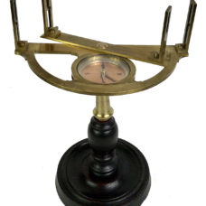 Fine late 18th century large graphometer on ebonized stand