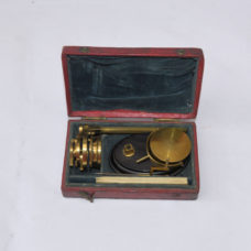 SOLD – w & s Jones botanical / universal microscope in case.