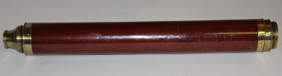 ~LARGE SINGLE DRAW MAHOGANY TELESCOPE- T. HARRIS & SON~