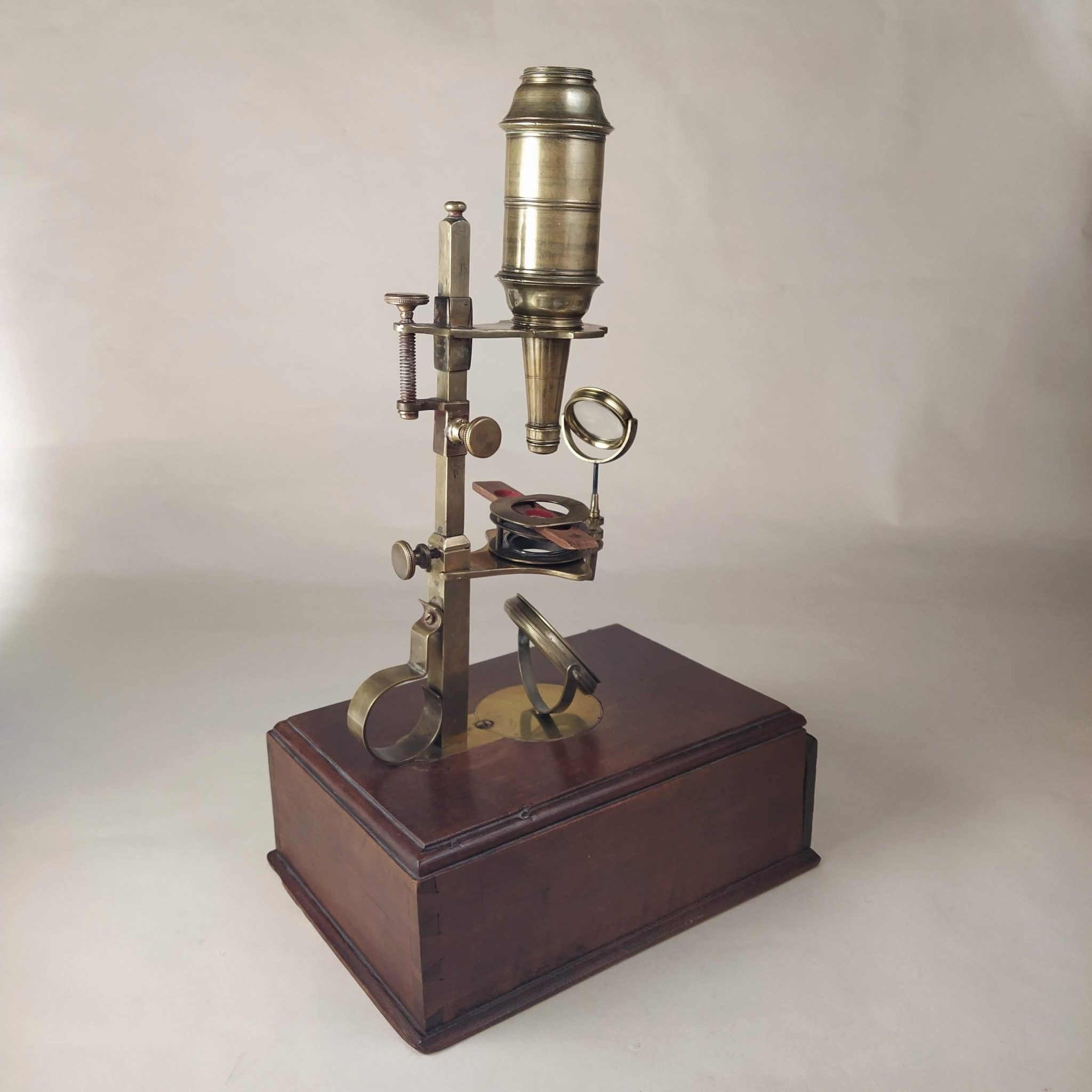 A Cuff-type microscope, possibly German, late 18th