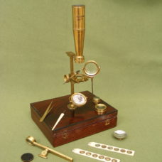 FINE COMPOUND & SIMPLE GOULD-TYPE MICROSCOPE BY CARY