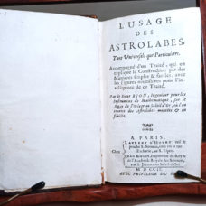 Extremely rare book on the astrolabe by Bion 1702