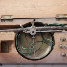 ~UNUSUAL COMPLETE SET OF APOTHECARY WEIGHTS AND SCALES~