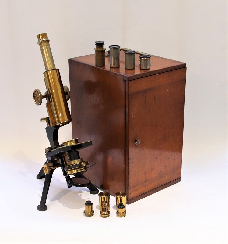 An excellent Fram Watson & Son microscope circa 1905