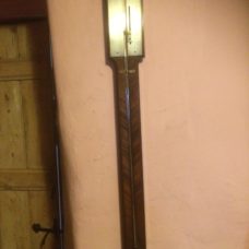 Georgian Mahogany Stick Barometer signed Downes Yarmouth