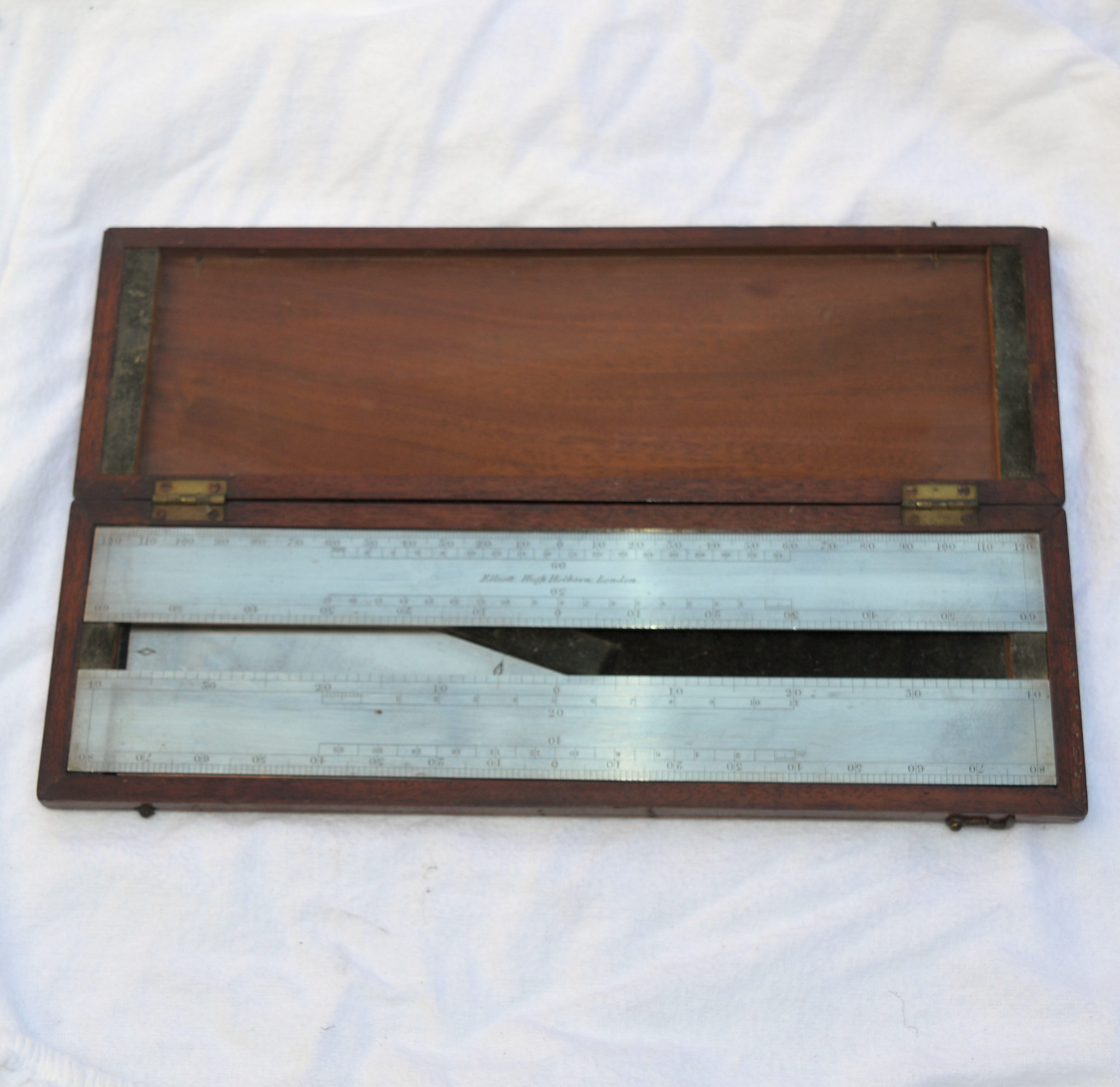 SOLD – Cased set of Marquois Scales – Elliott, High Holborn.