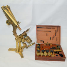 SOLD – Large Smith & Beck microscope No 1 stand.