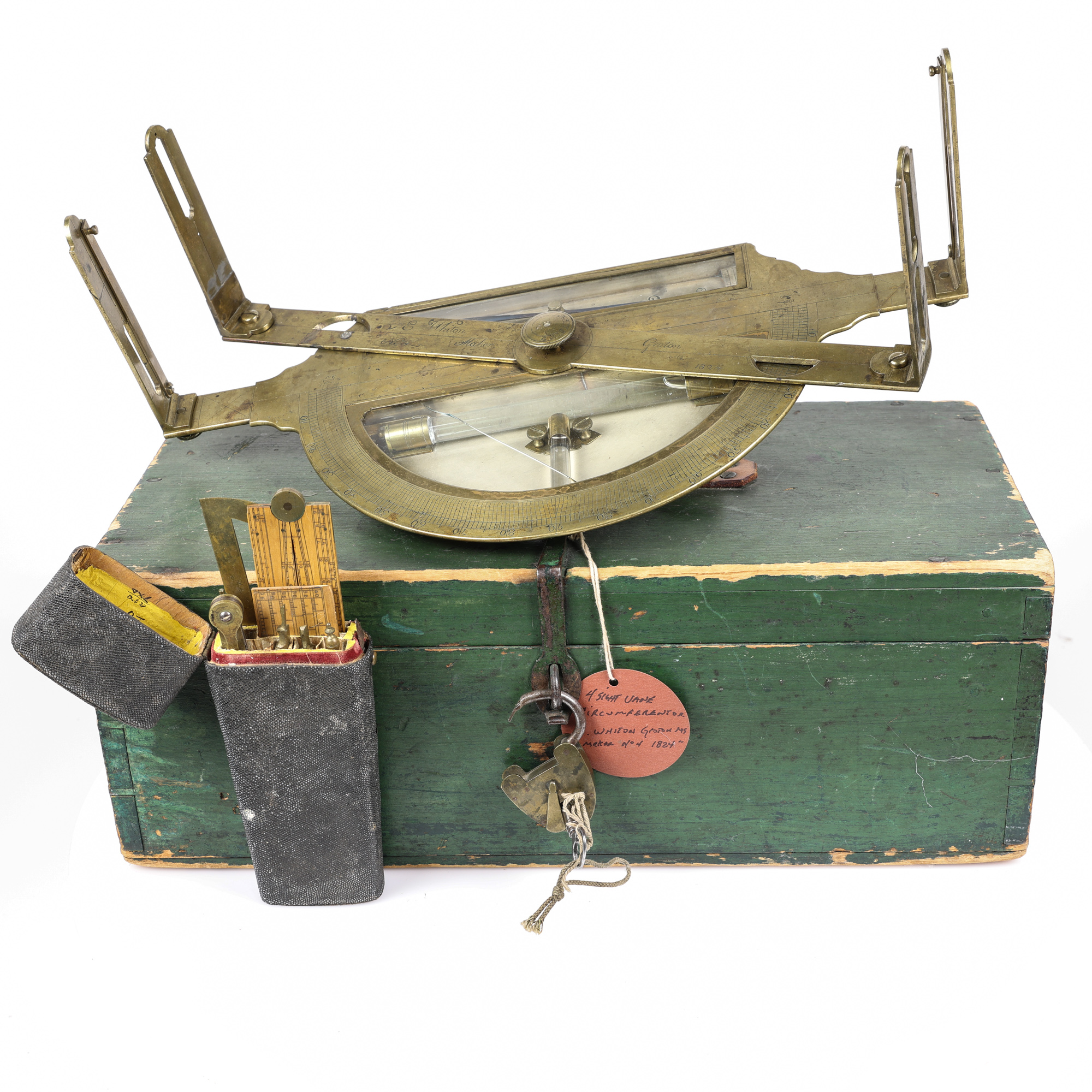 Wonderful Elijah Whiton 1824 Semi-Circumferentor With Transversal (Updated Description)