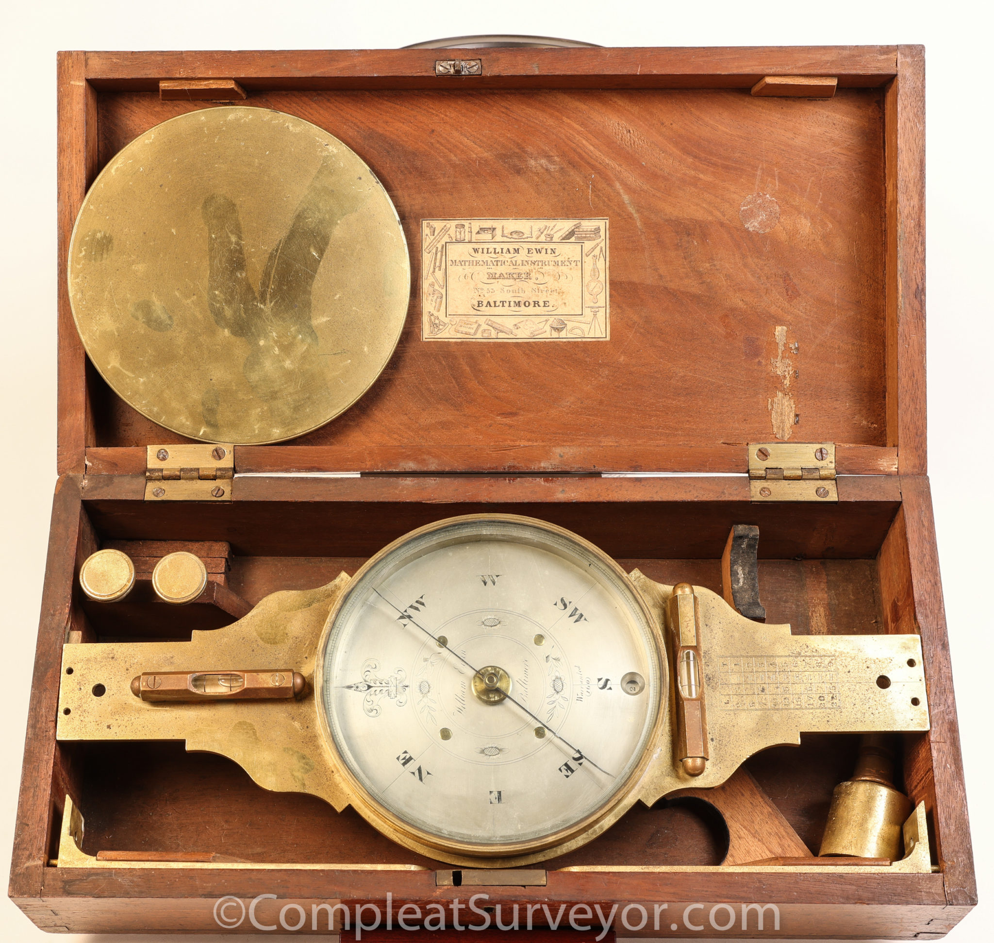 Wonderful Late 1830’s Ewin Compass With a Chandlee L-T Table