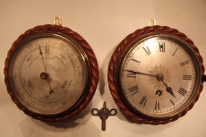 ~FINE PAIR OF BULKHEAD INSTRUMENTS-BENZIE of COWES~