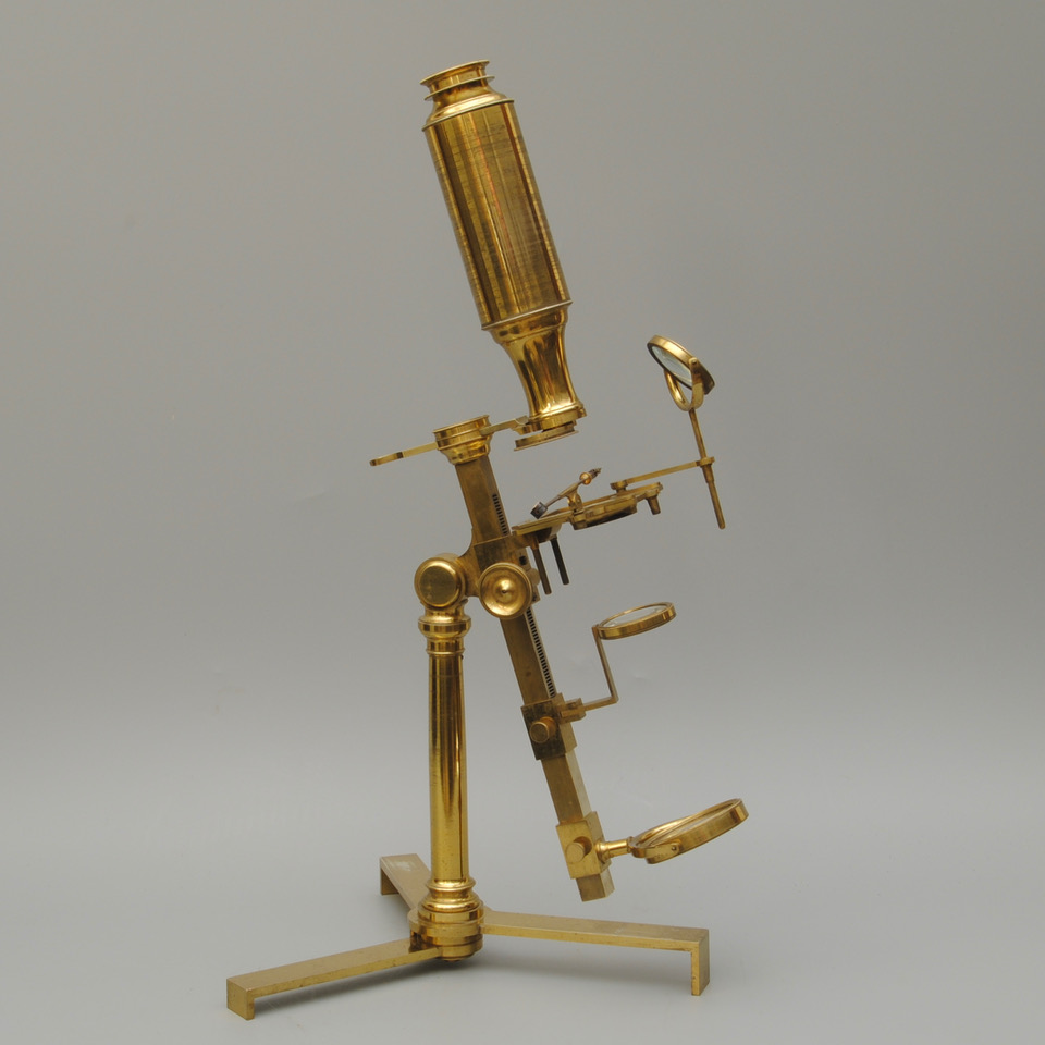 Super example of a Jones most improved microscope by Dollond