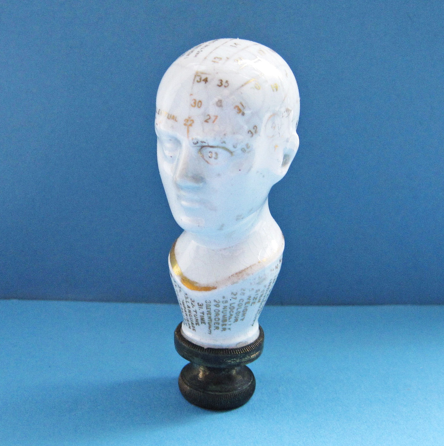 ​A 19th-Century Porcelain Phrenological Seal