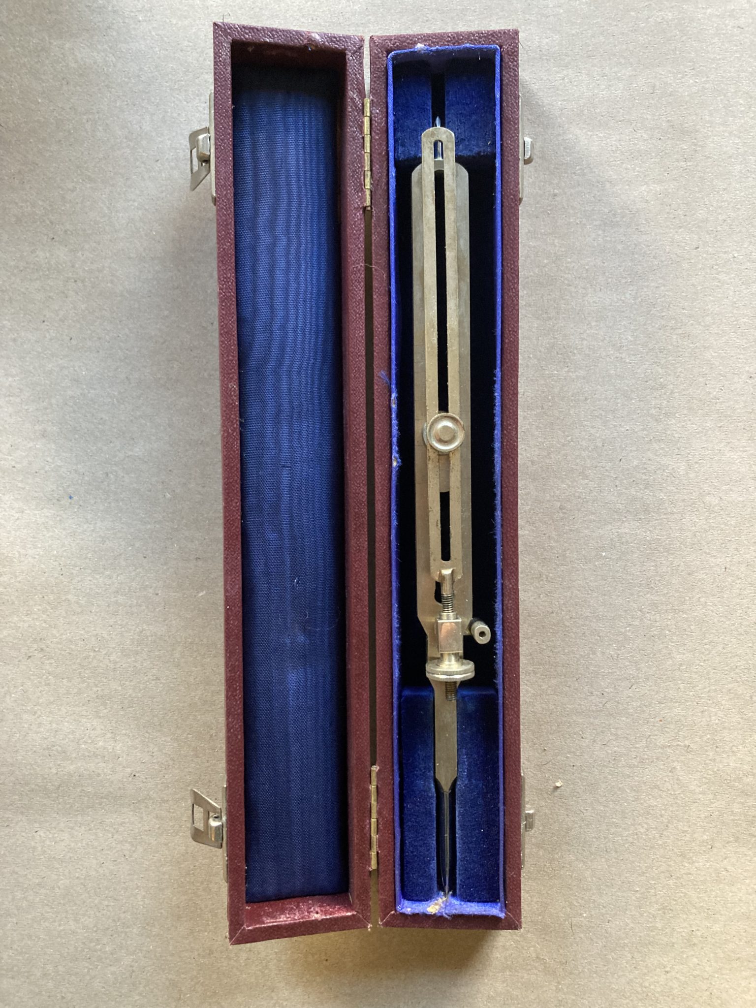 A Pair Of Large Proportional Dividers With Fine Adjustment Fleaglass