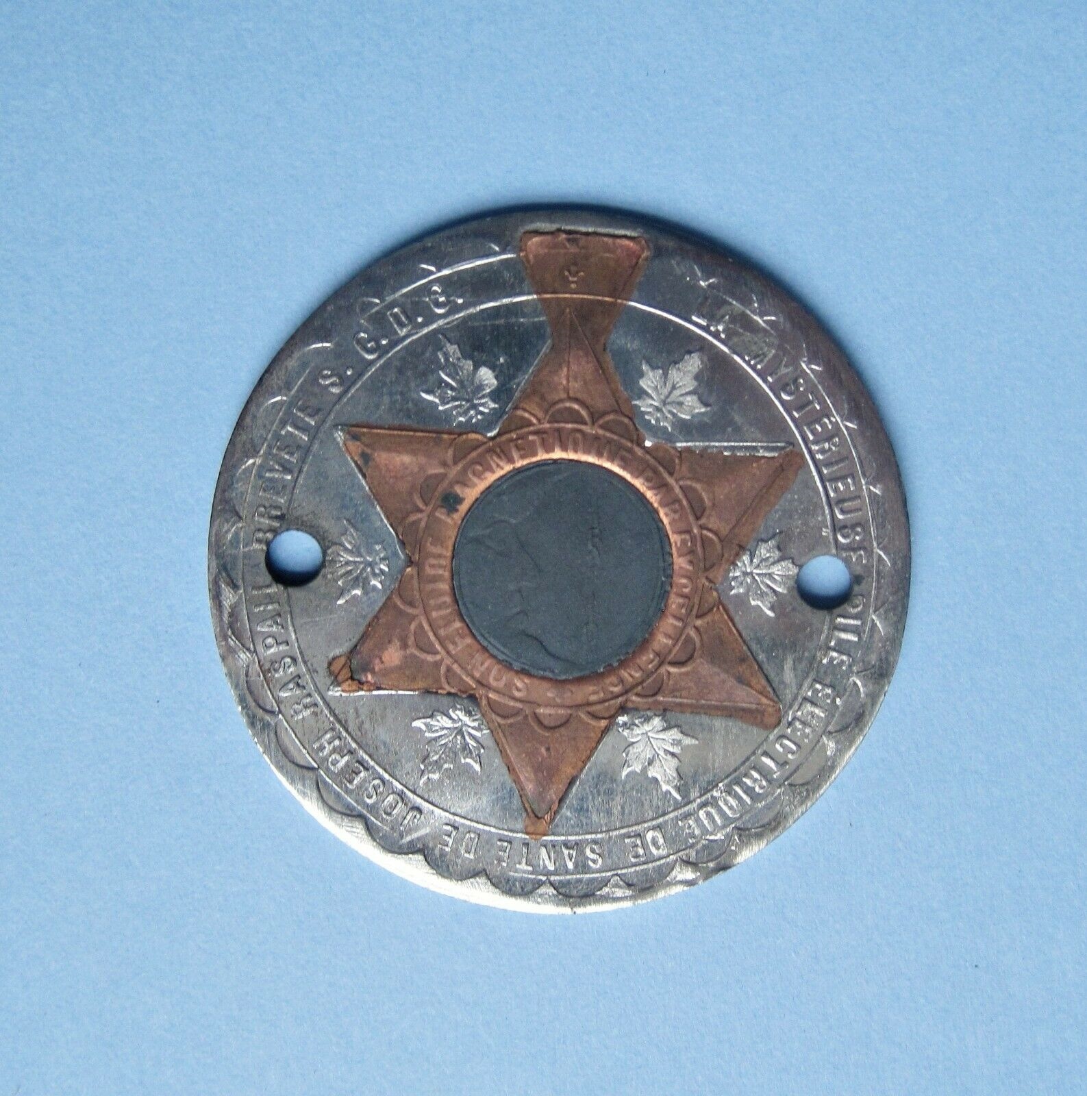 C1900 Raspail  LA MYSTÉRIEUSE Electrogalvanic Amulet