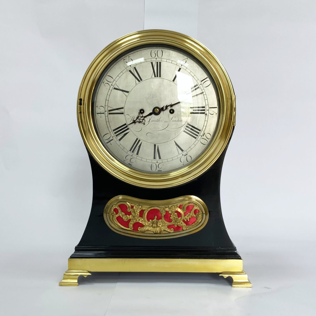 Georgian Twin Fusee Balloon Bracket Clock by William Smith London – Retailed by Percy Webster