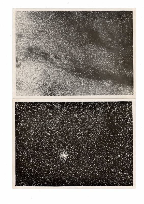 Barnard – 2 original silver print photos of milky way and constellations, c. 1910s