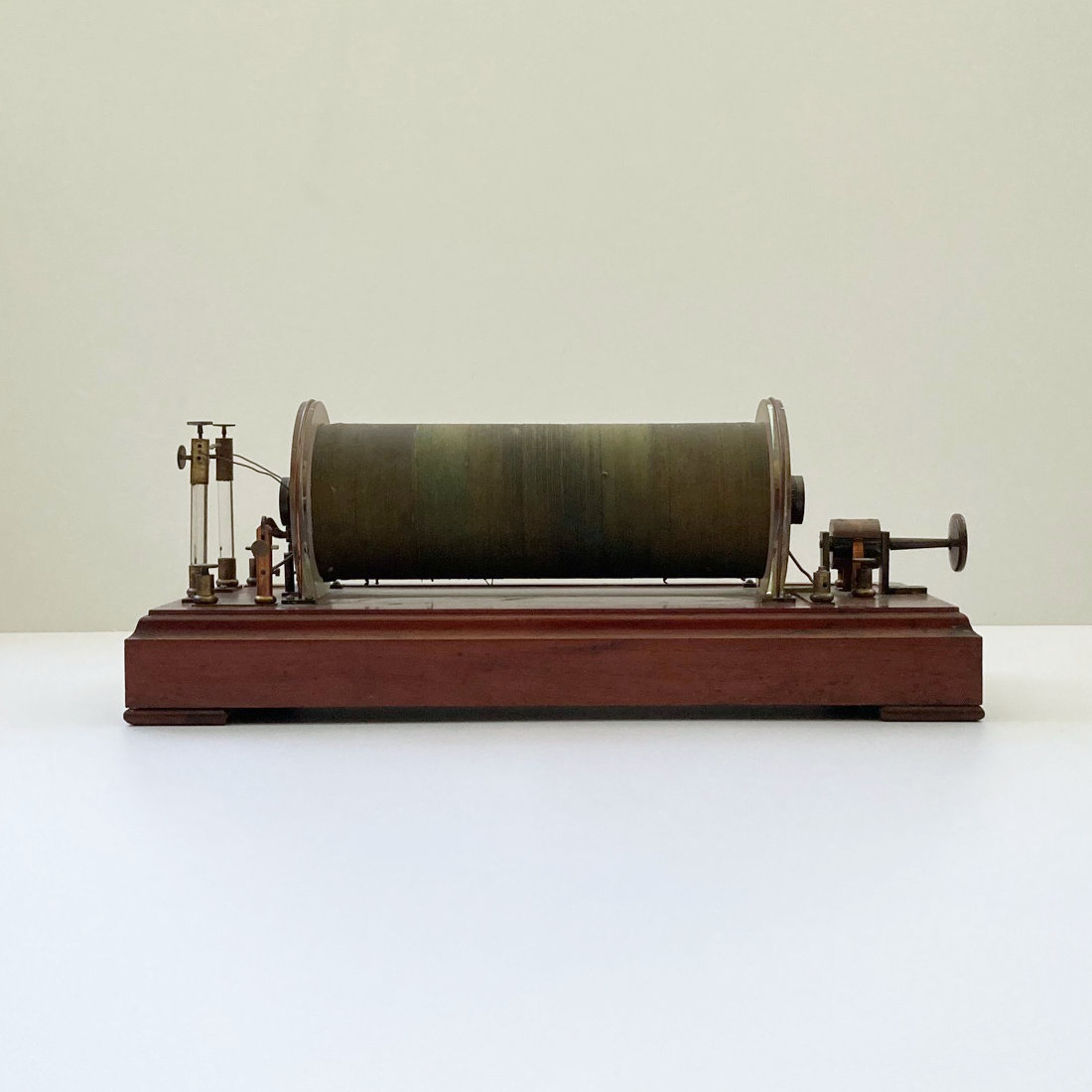 Rare Early Induction Coil or Ruhmkorff Coil by Heinrich Daniel Ruhmkorff