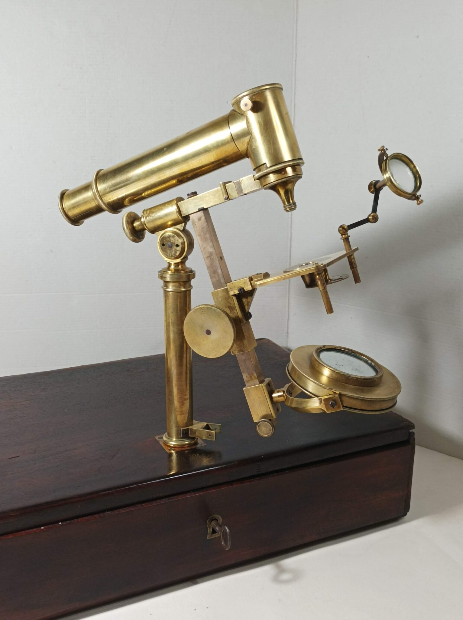 Large French “Universal Achromatic Microscope” c.1840