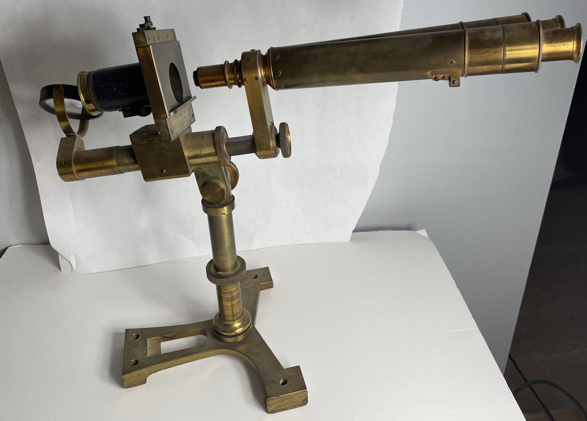 Signed Pritchard Microscope with Powell and Lealand #1 Binocular set.