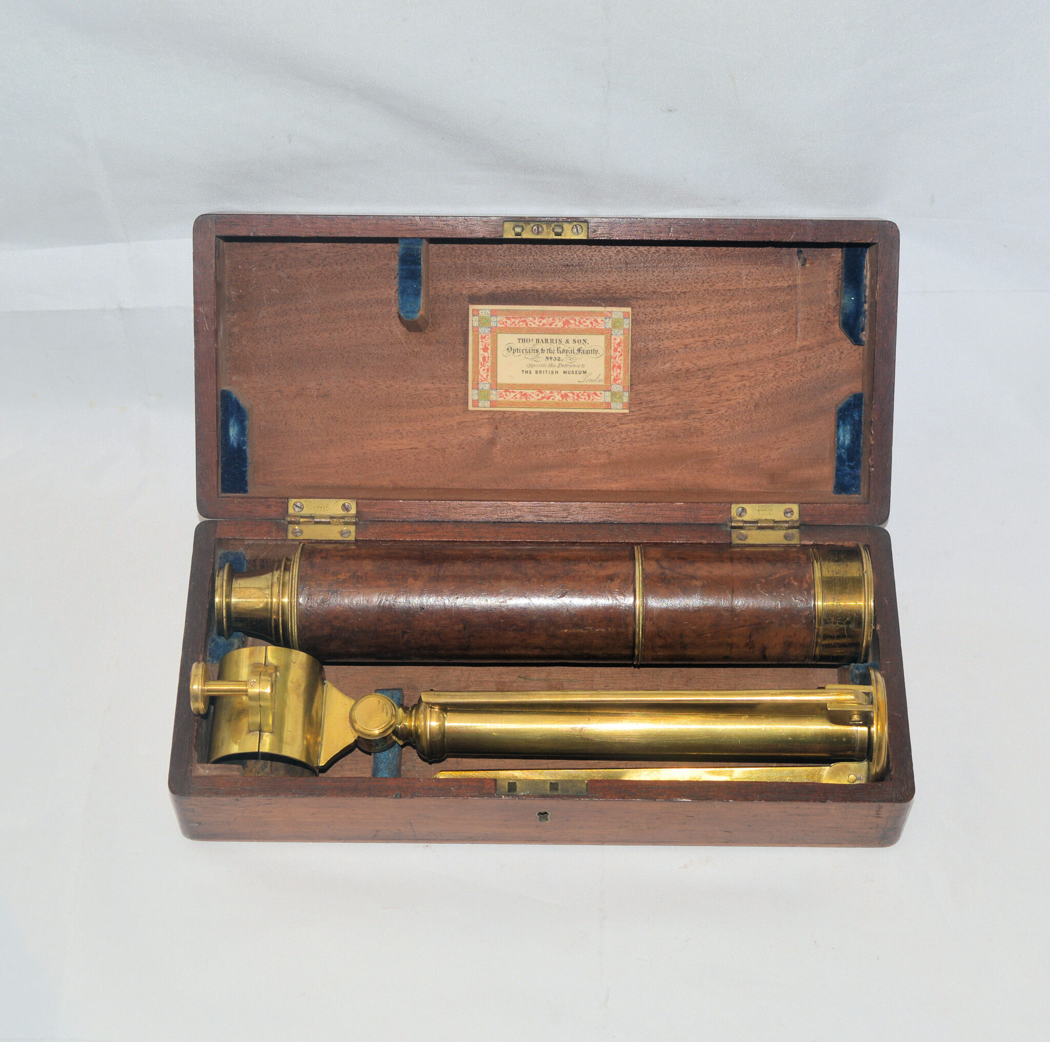 Telescope with stand and case – Harris & Son.