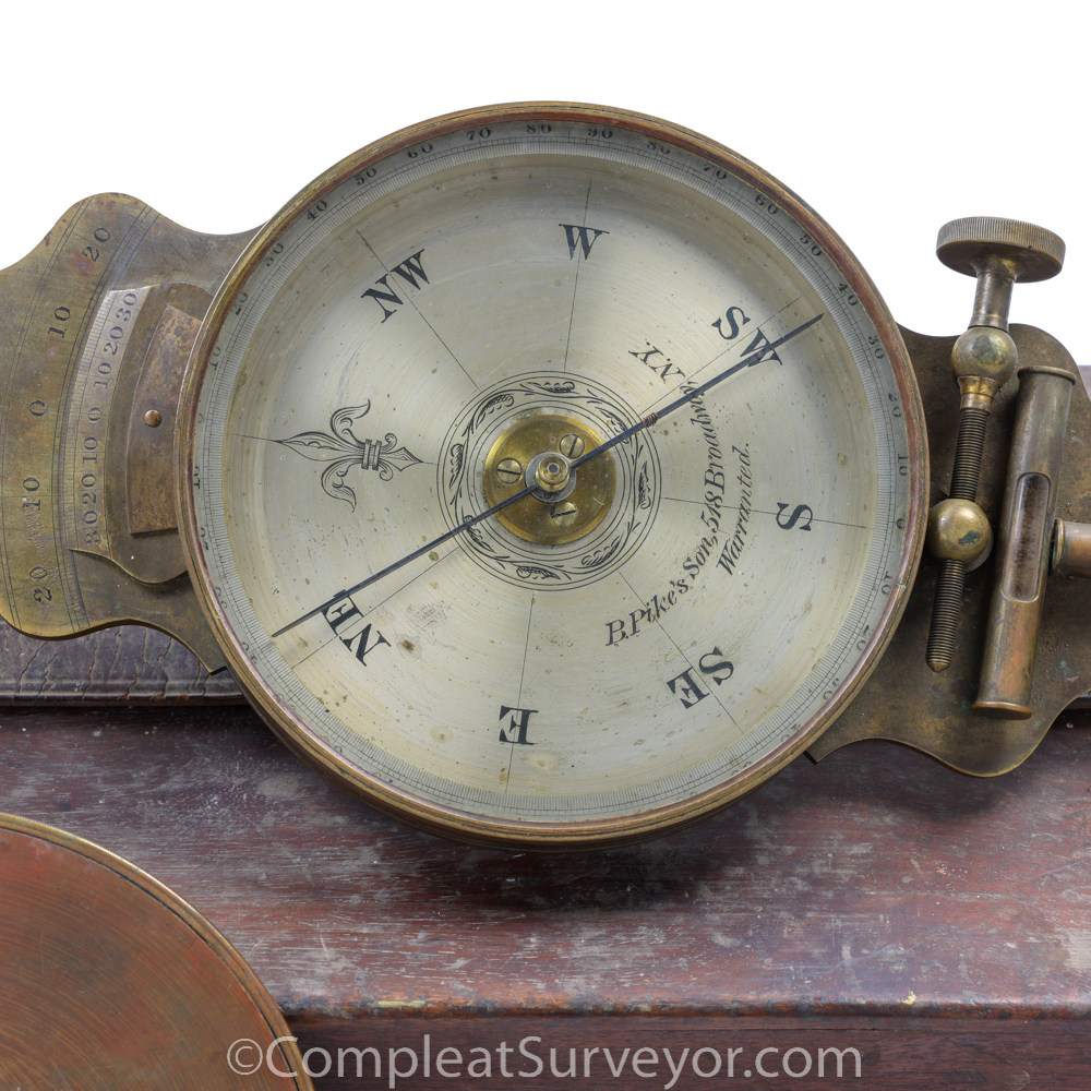 Huge Circa 1870 Vernier Compass – Benjamin Pike’s Son