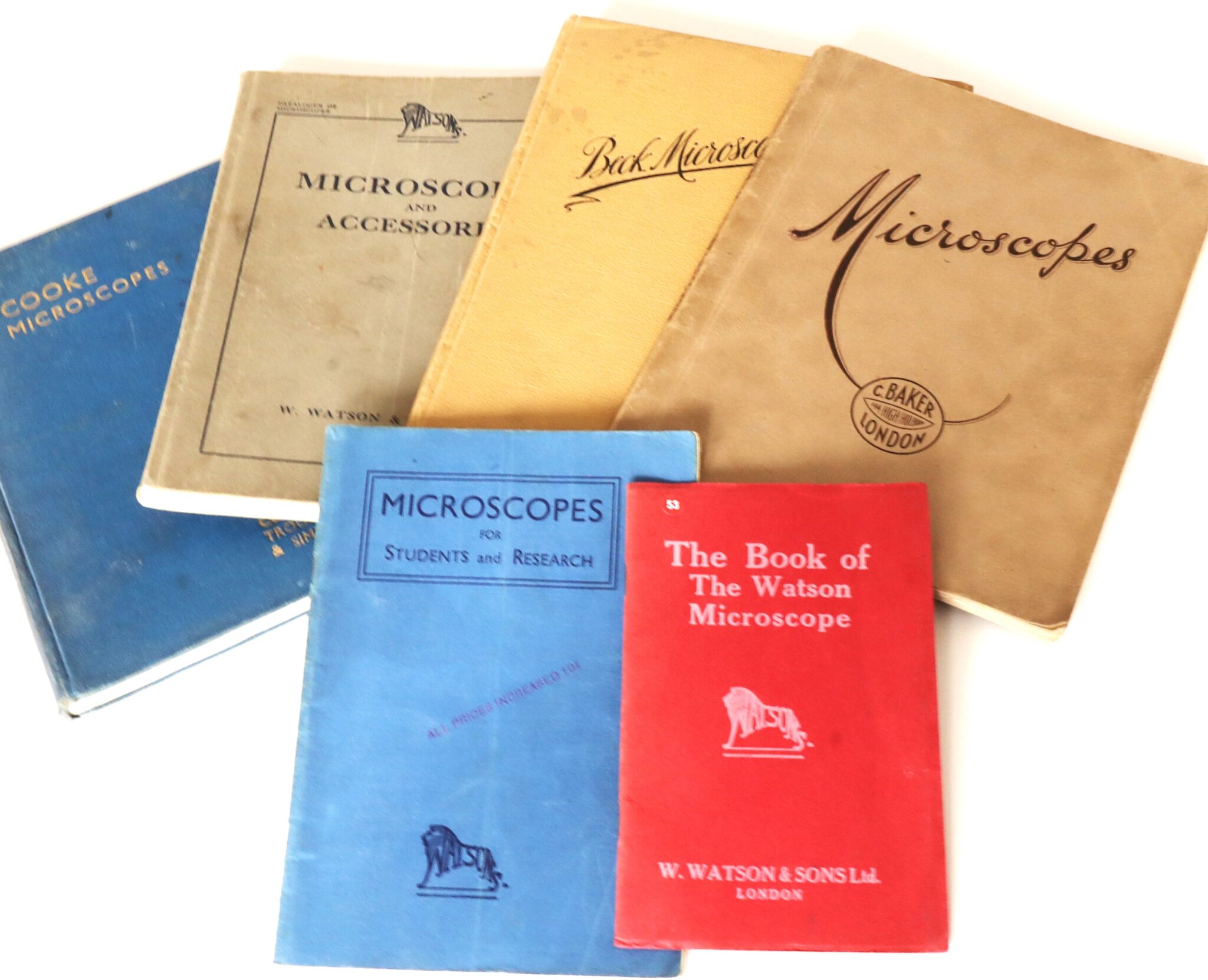 20th Century Microscope Catalogues