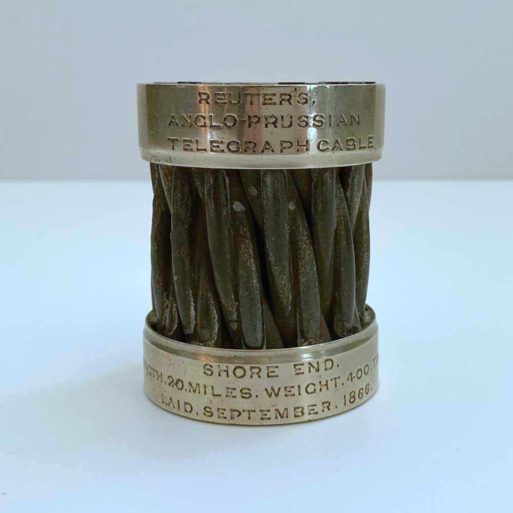 1866 Reuters Commemorative Anglo Prussian Telegraph Cable Sample