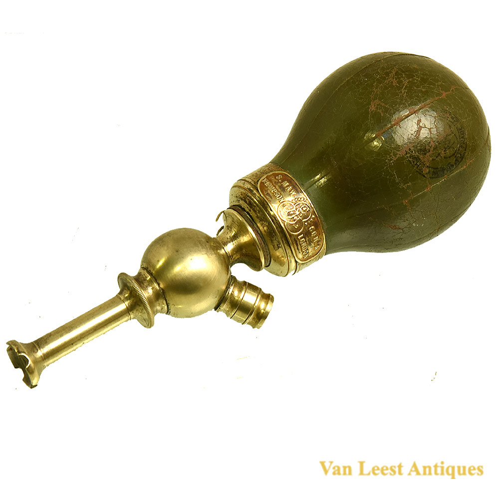 An antique enema rubber bulb.