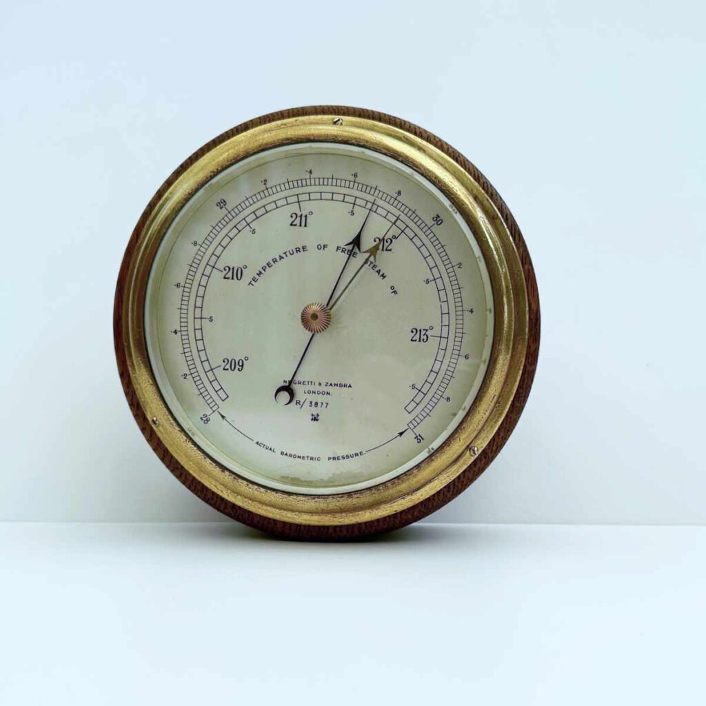 For sale a Rare Hypsometer Aneroid Barometer by Negretti & Zambra