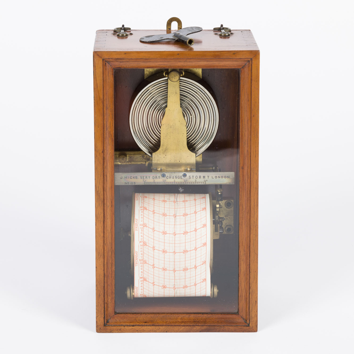 Antoine Redier patent wall mounted barograph