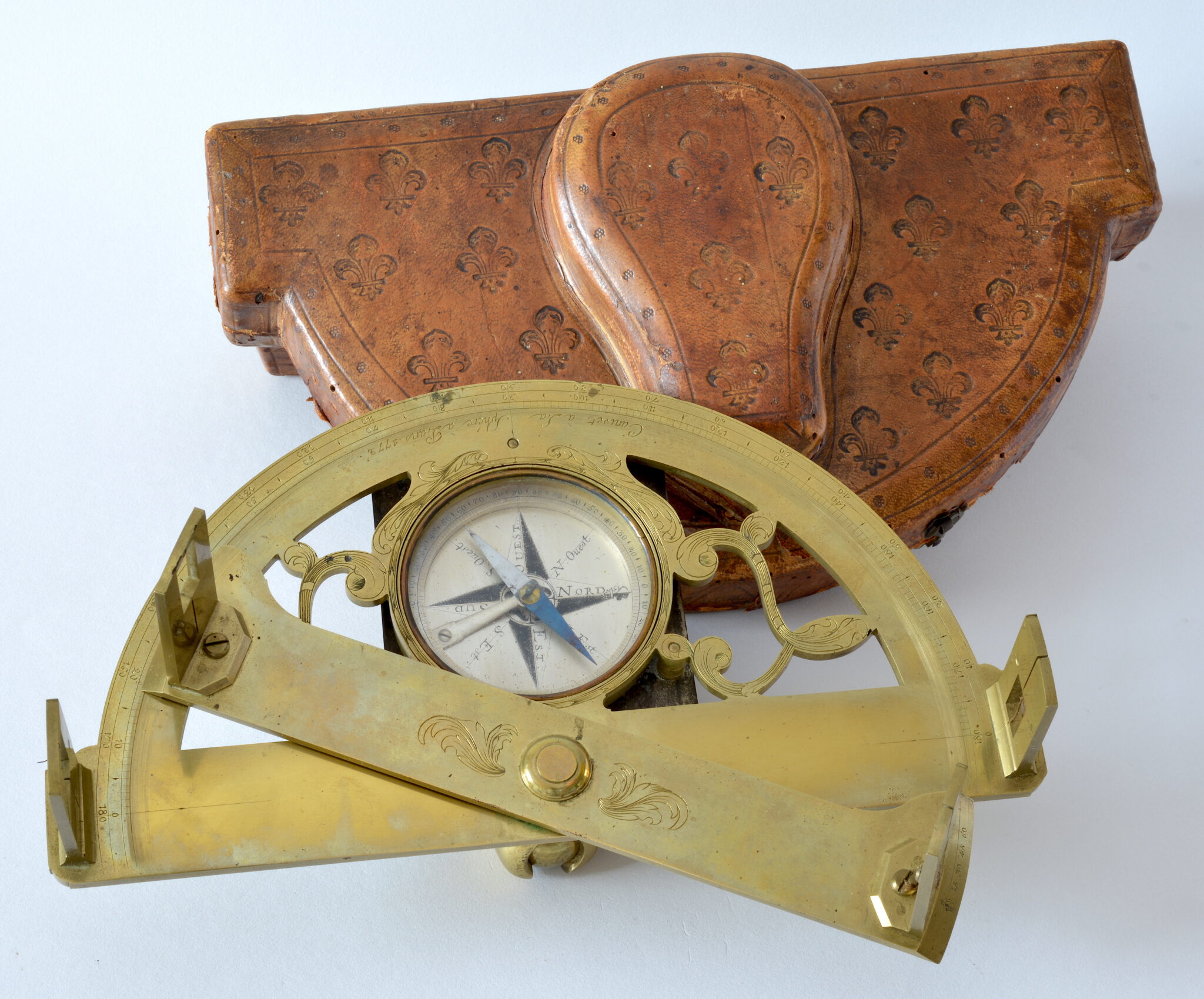 Brass graphometer signed Canivet à la Sphère à Paris dated 1772