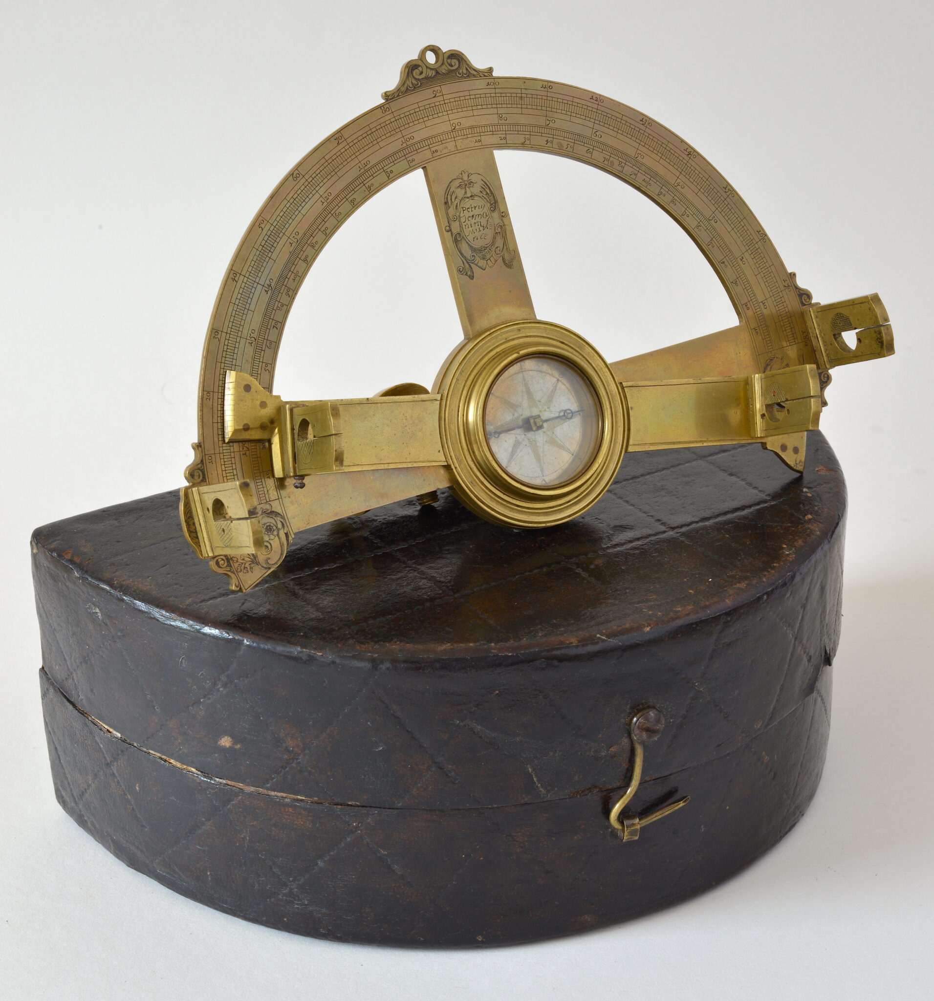 Brass graphometer signed Petrus Jermanini f. Mutinae made circa 1740/1750