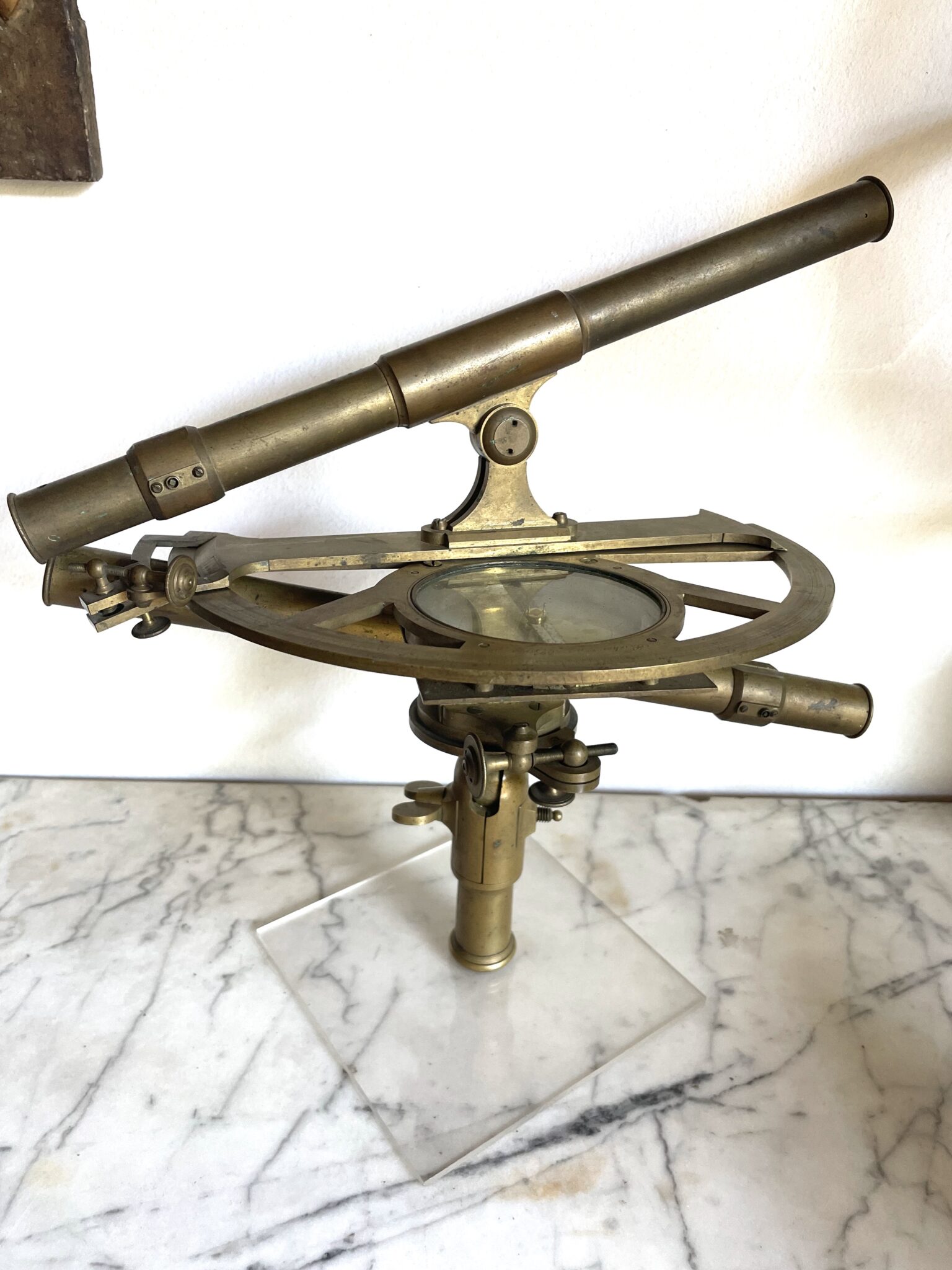 Graphometer with double telescopes signed Richer Paris Dated 1808