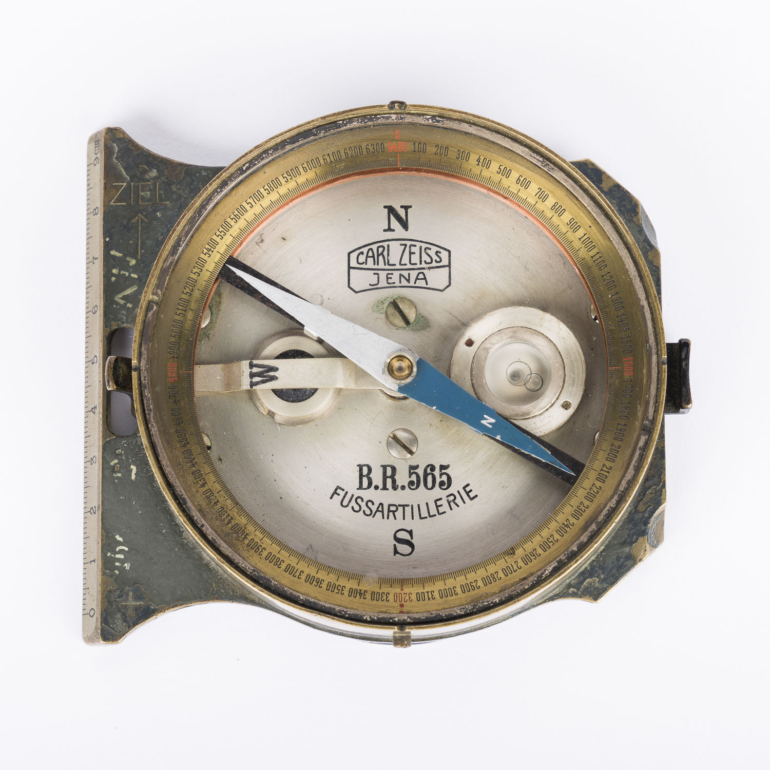 WWI Carl Zeiss Jena Fussartillerie compass