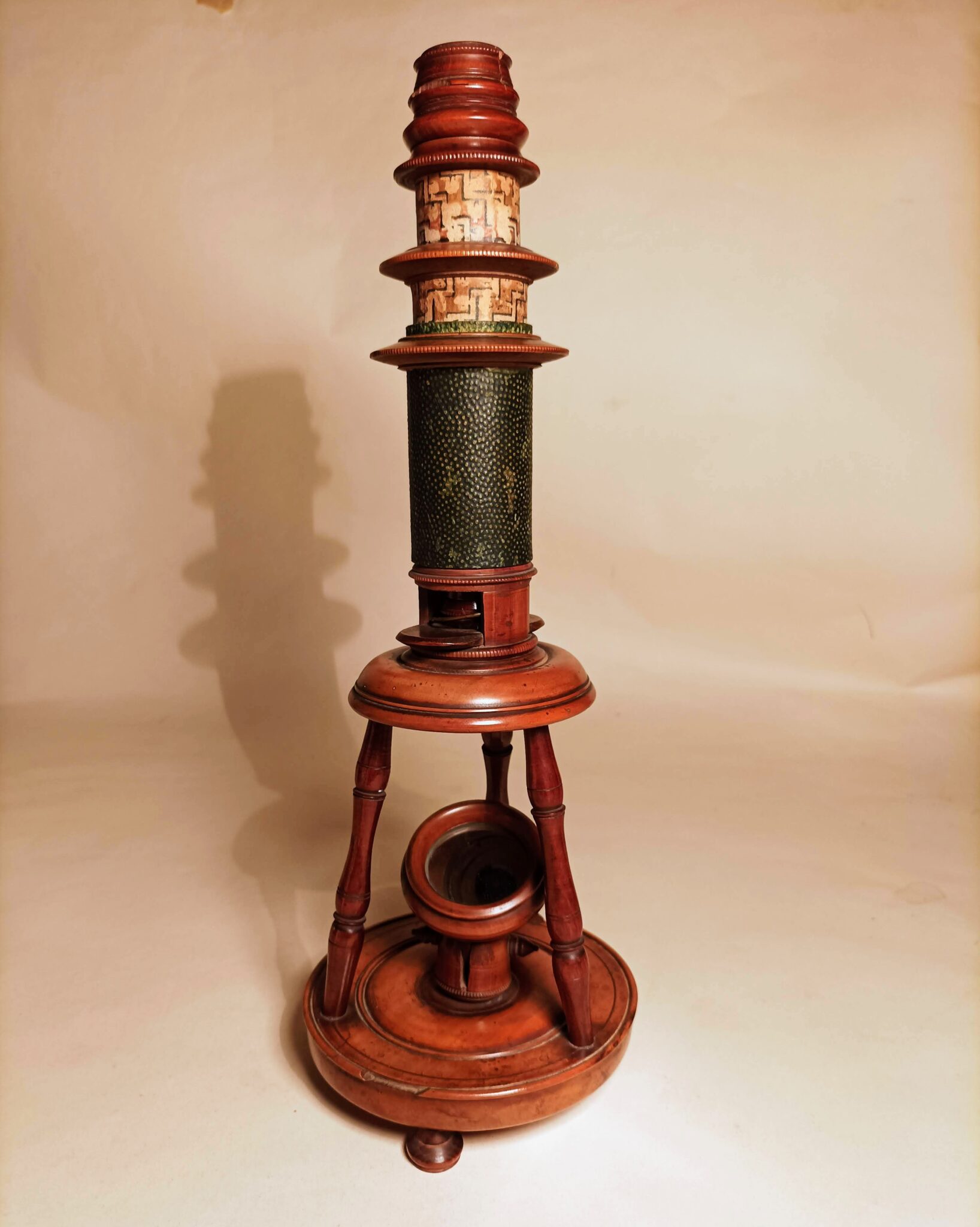 A ‘Nuremberg’ Wooden Compound Microscope,c.1800