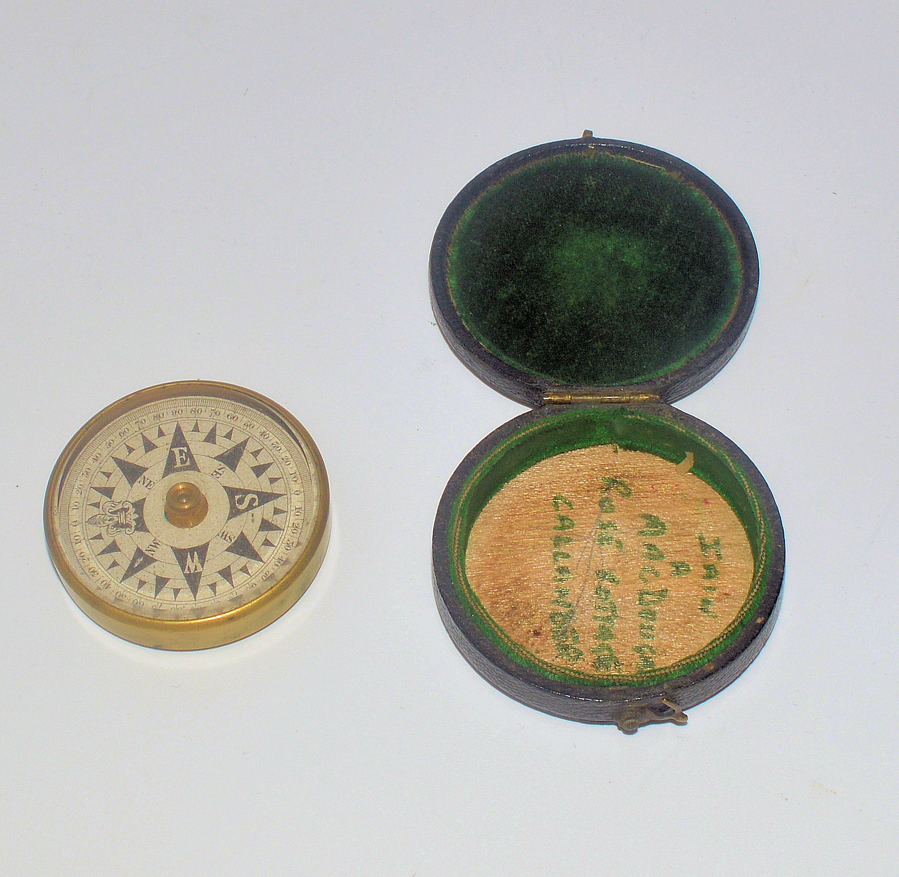 19th century pocket compass.