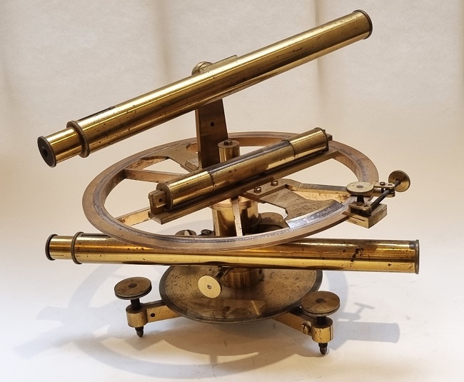 Surveying circle with two telescopes by Rochette, c. 1820