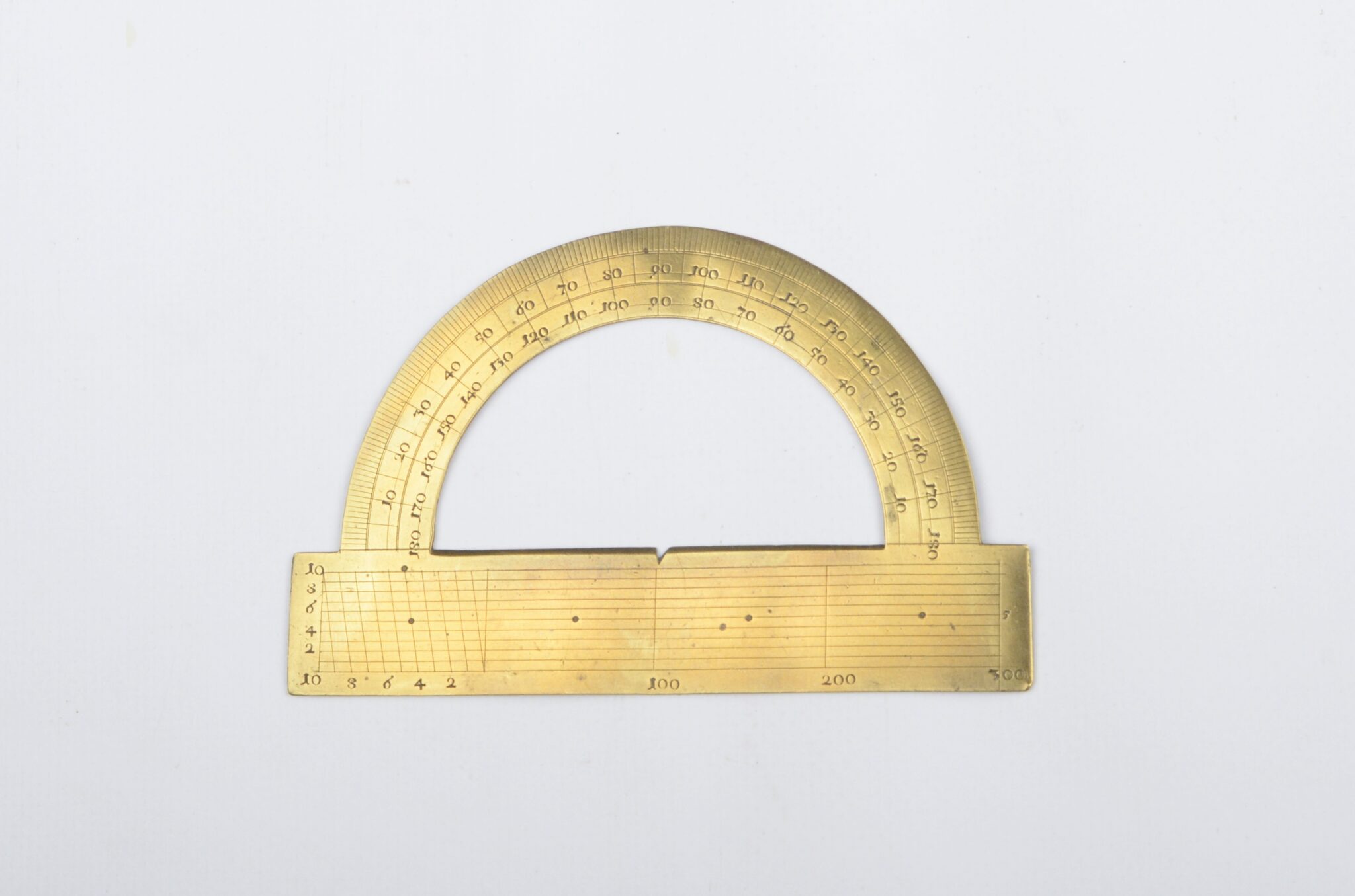 Rare Brass Protractor, 18th century