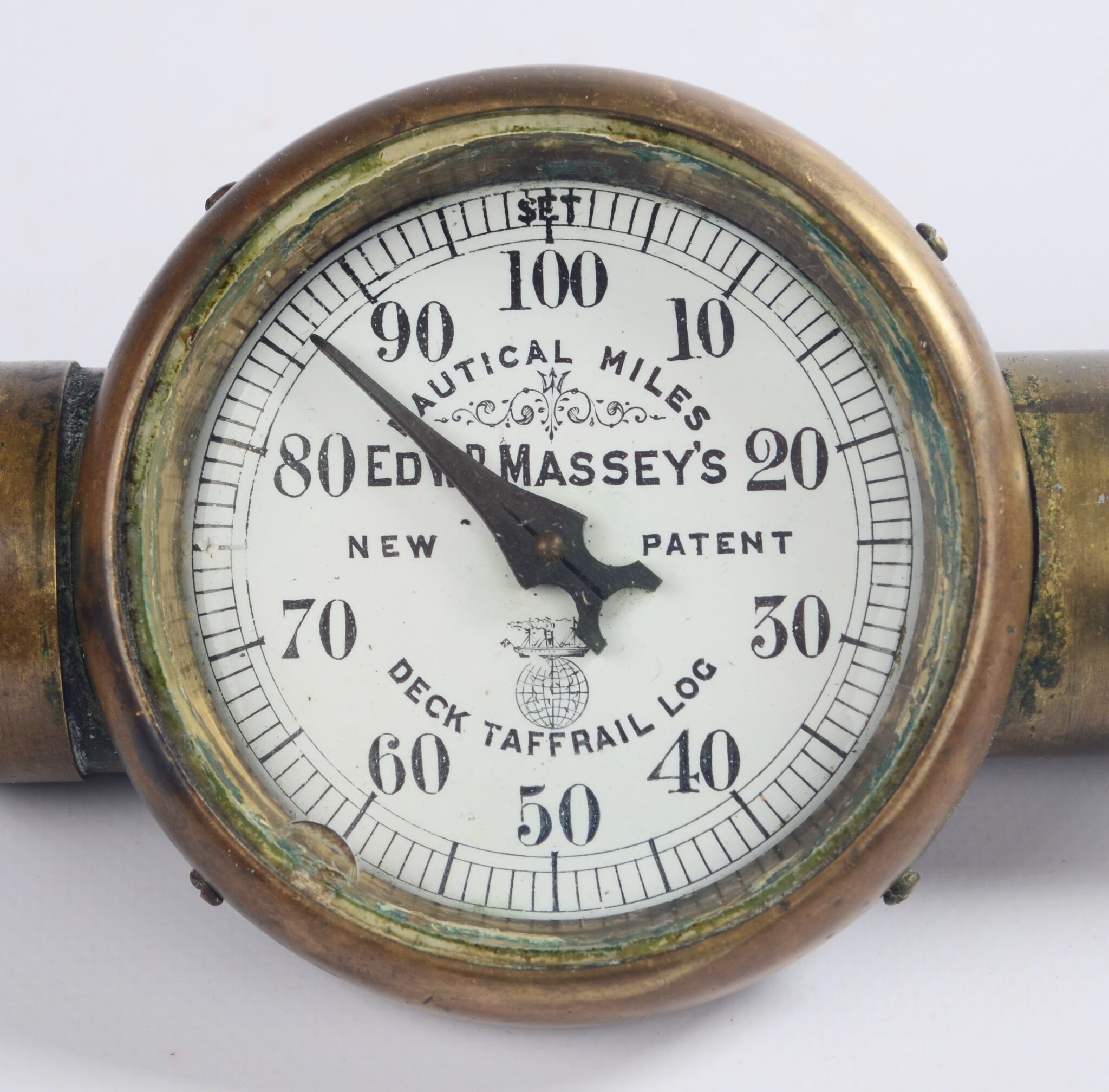 Deck Taffrail Log, new patent – Edw. Massey, London, around 1890