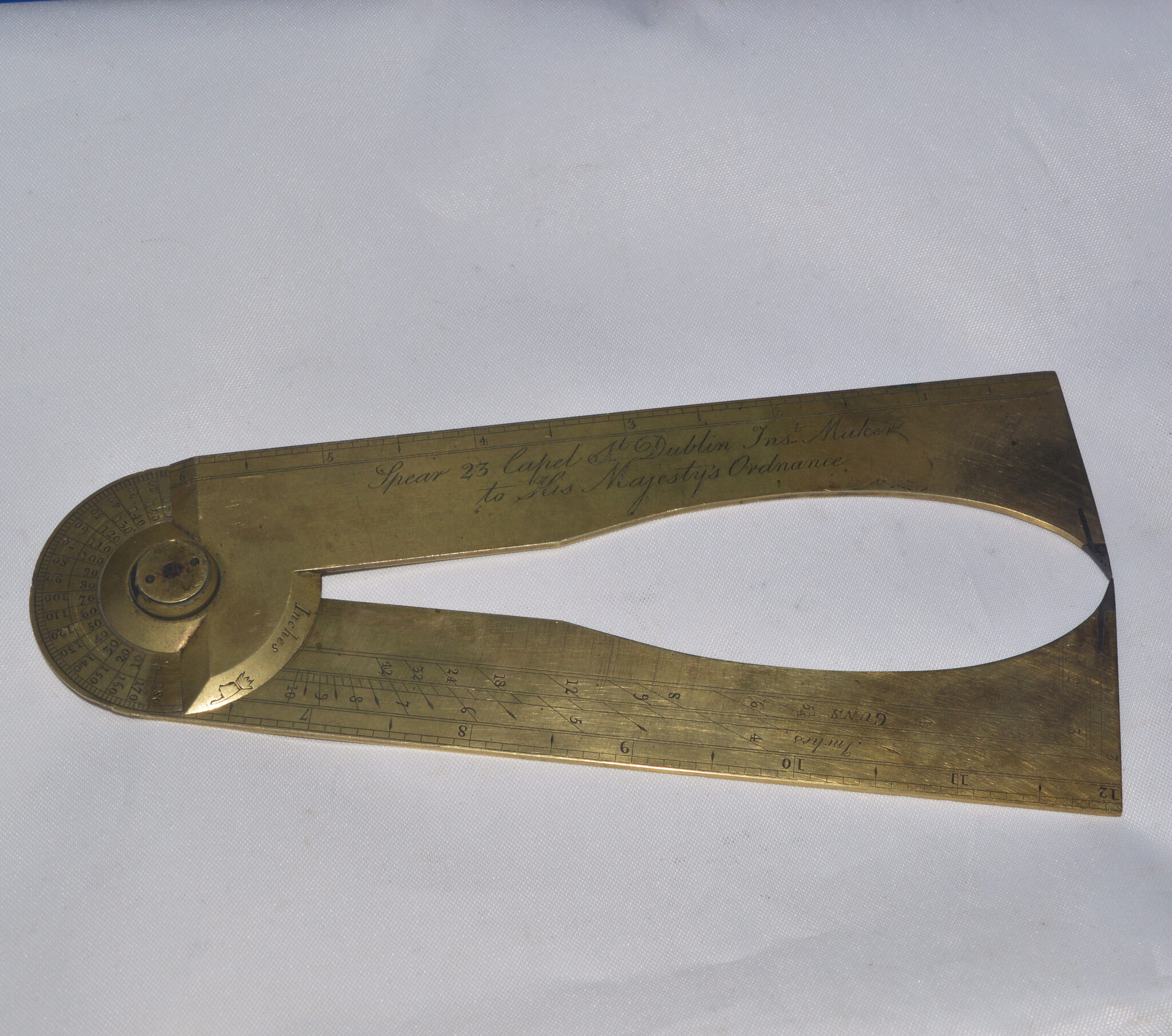 SOLD – Irish gunner’s caliper – Spear, Dublin.