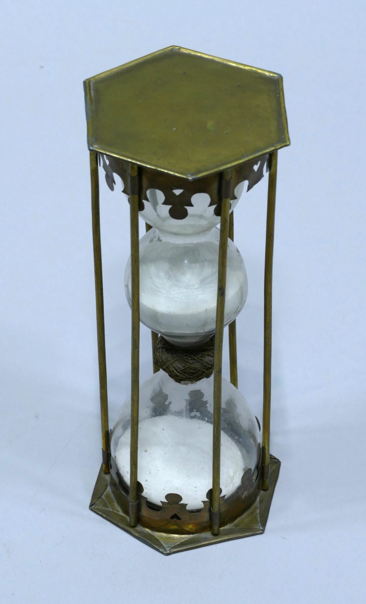 Hourglass in brass made in France circa 1700