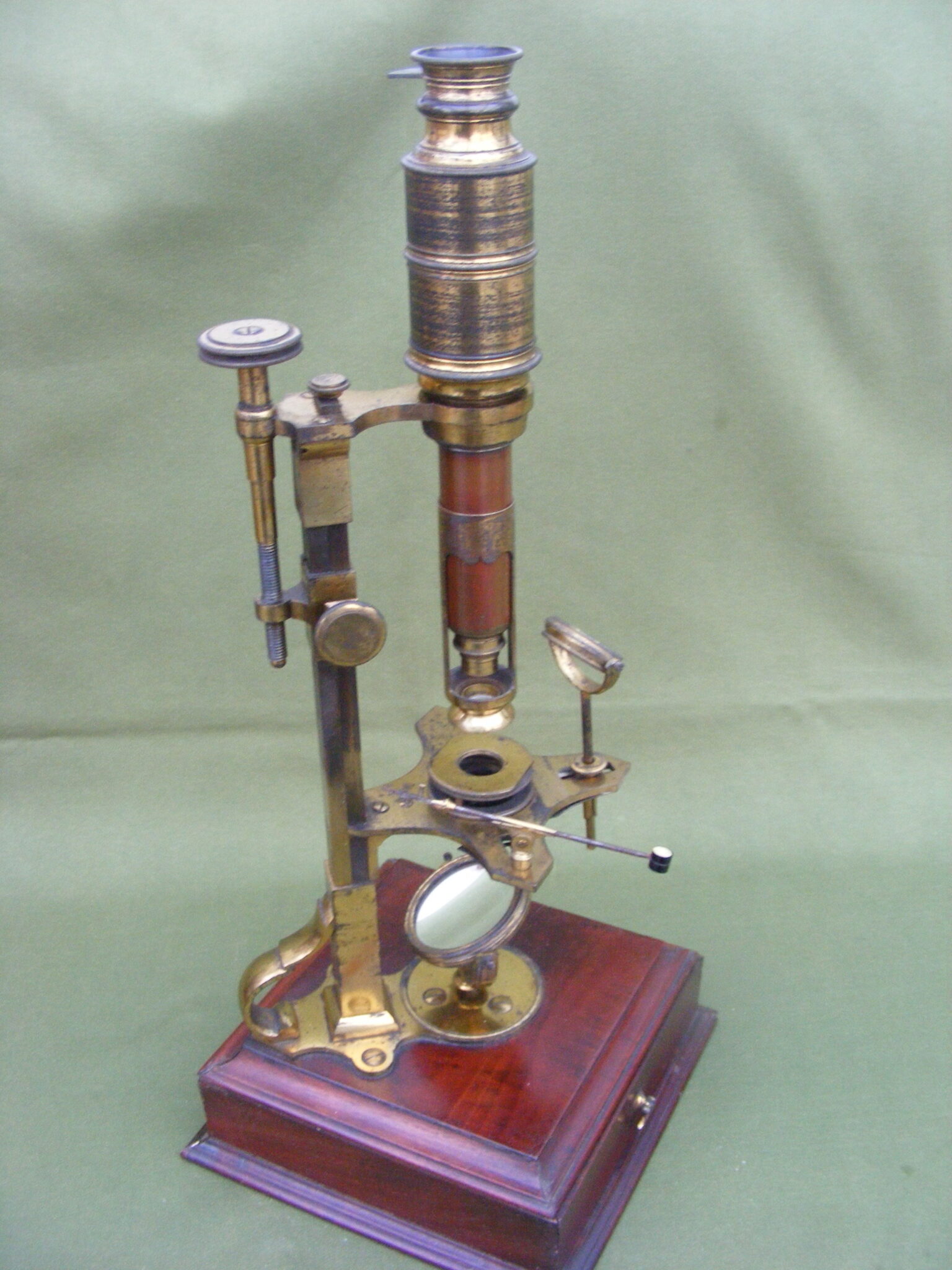 PETER & JOHN DOLLOND CUFF TYPE COMPOUND MICROSCOPE Ca. 1775