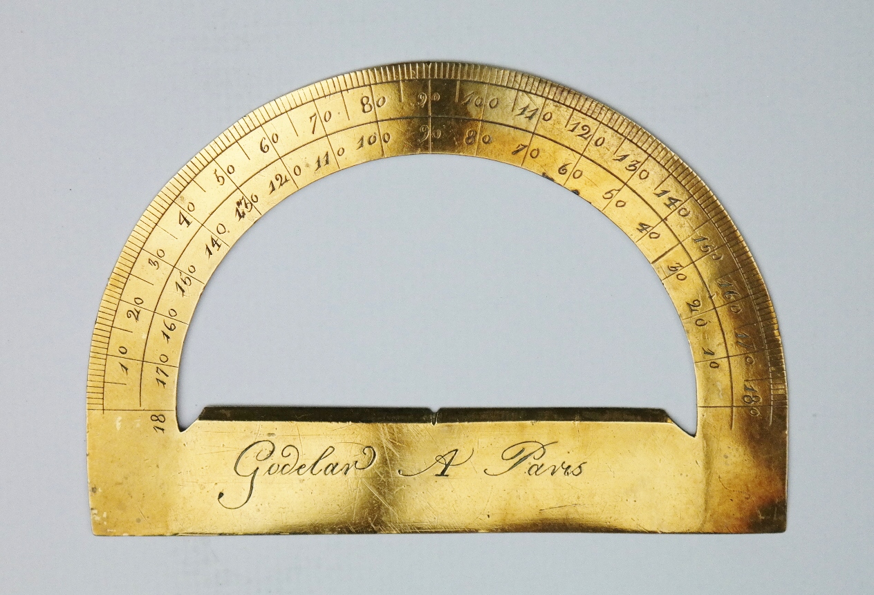 Brass Protractor – Godelar, Paris, 18th century
