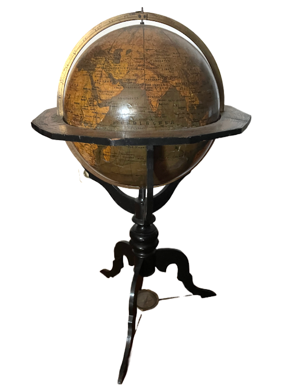 Terrestrial Floor Library Globe by FELK Pragua C 1860
