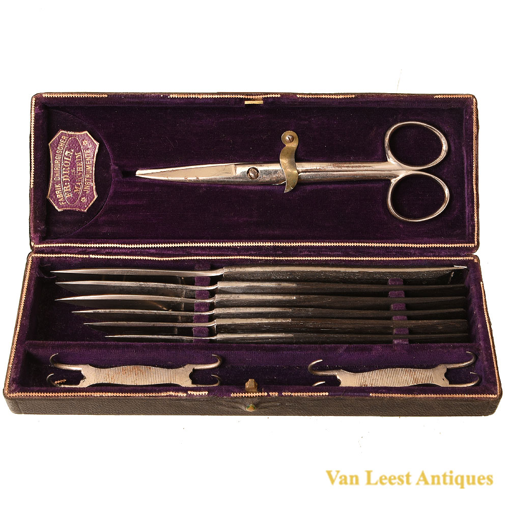 Post mortem set cased by Dröll of Mannheim