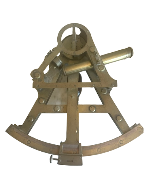 A fine double frame brass sextant signé M Berge London Late Ramsden C 1800
