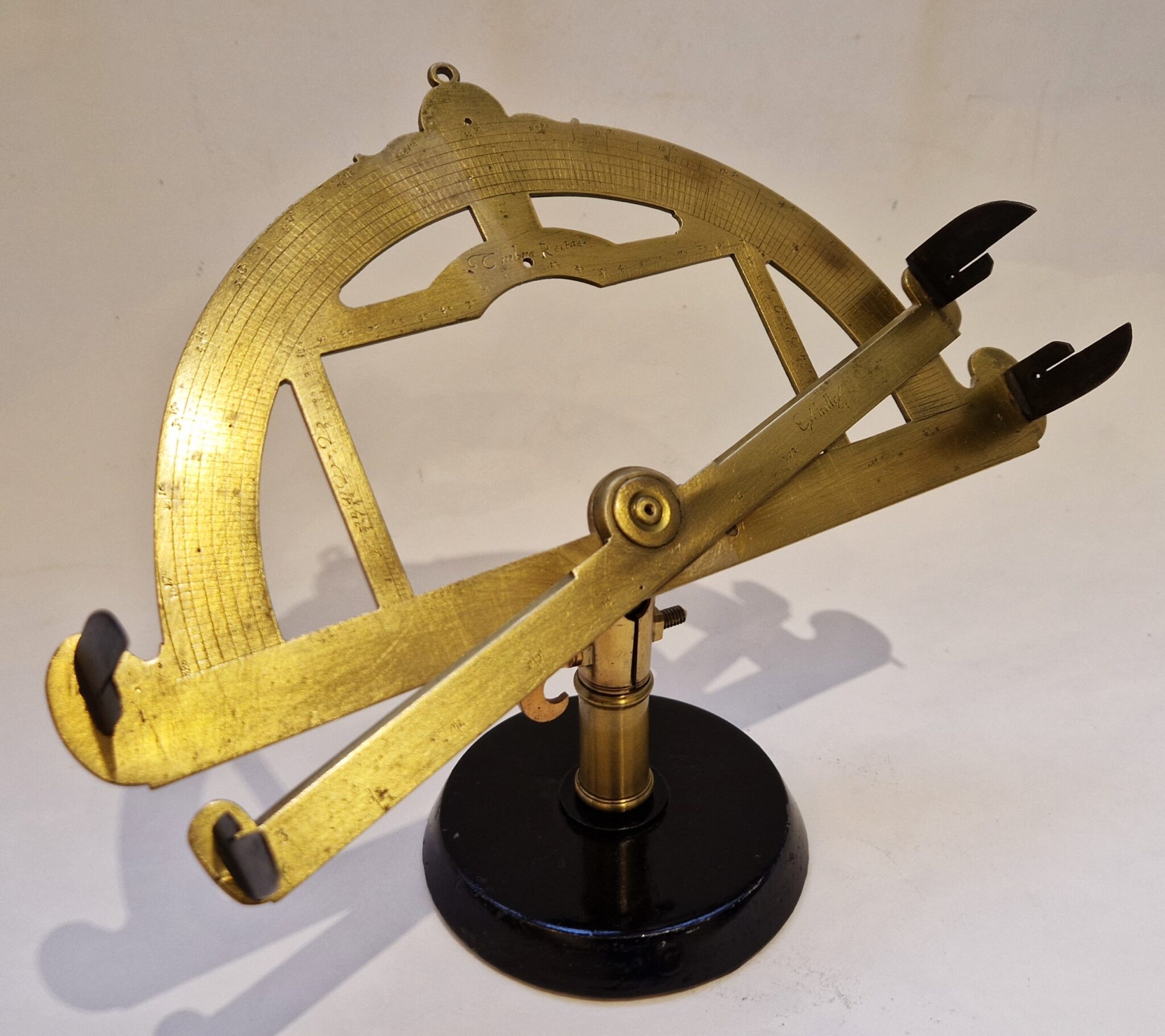 A French brass graphometer with shadow square, France, Circa 1640-60″