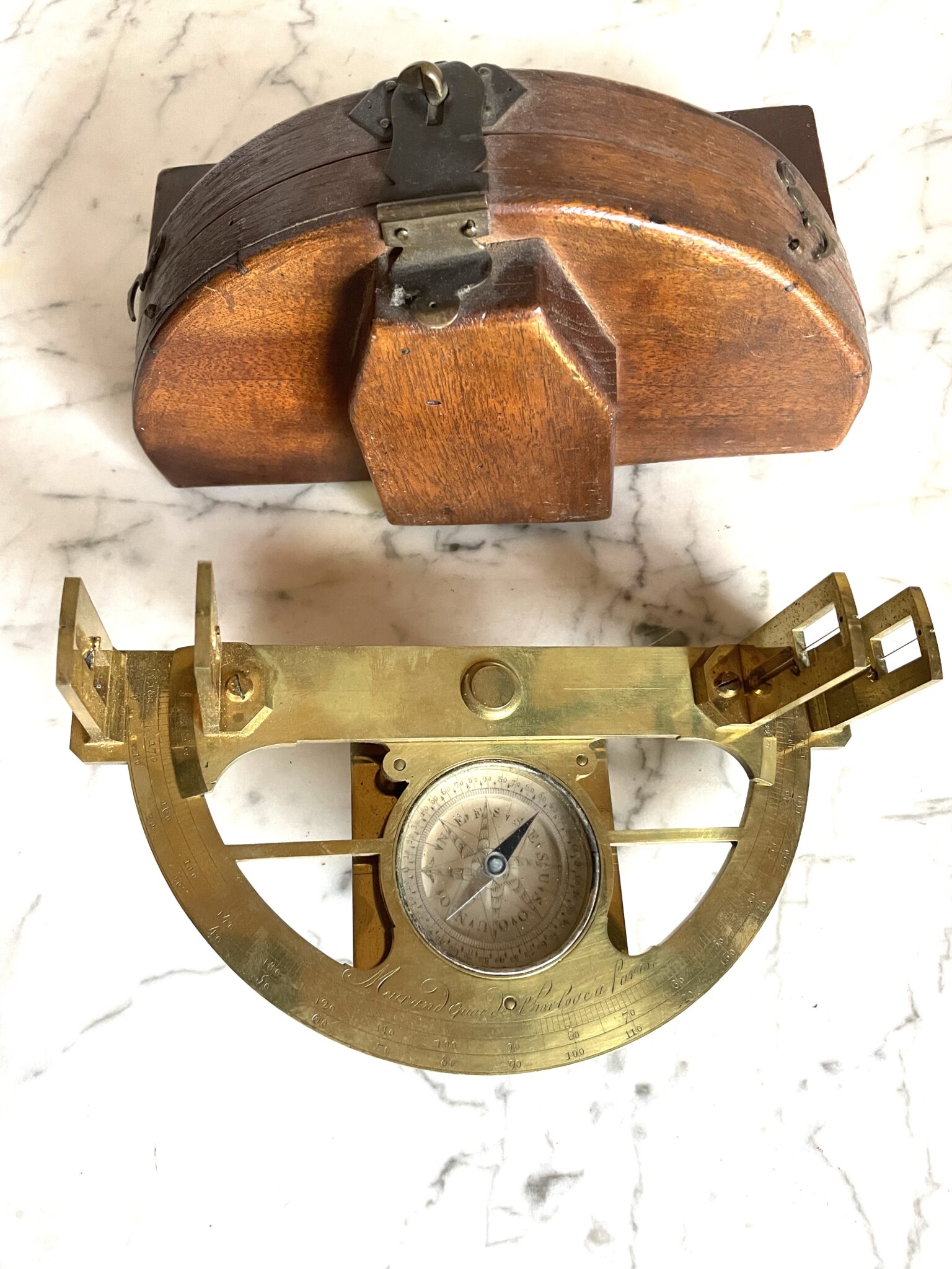 Meurand Surveying Graphometer cased C 1760