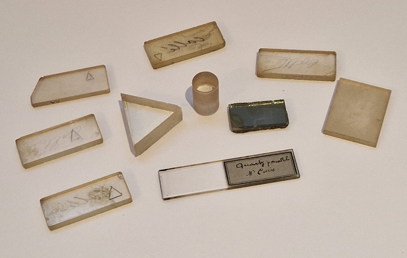 An important quartz’s oriented section after Curie by Werlein, early 1890s’